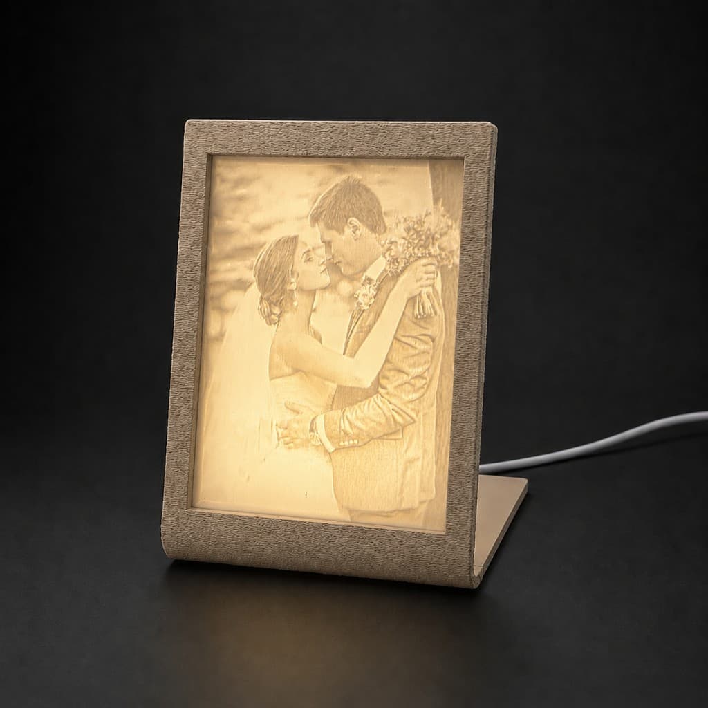 Luma Frame with light on